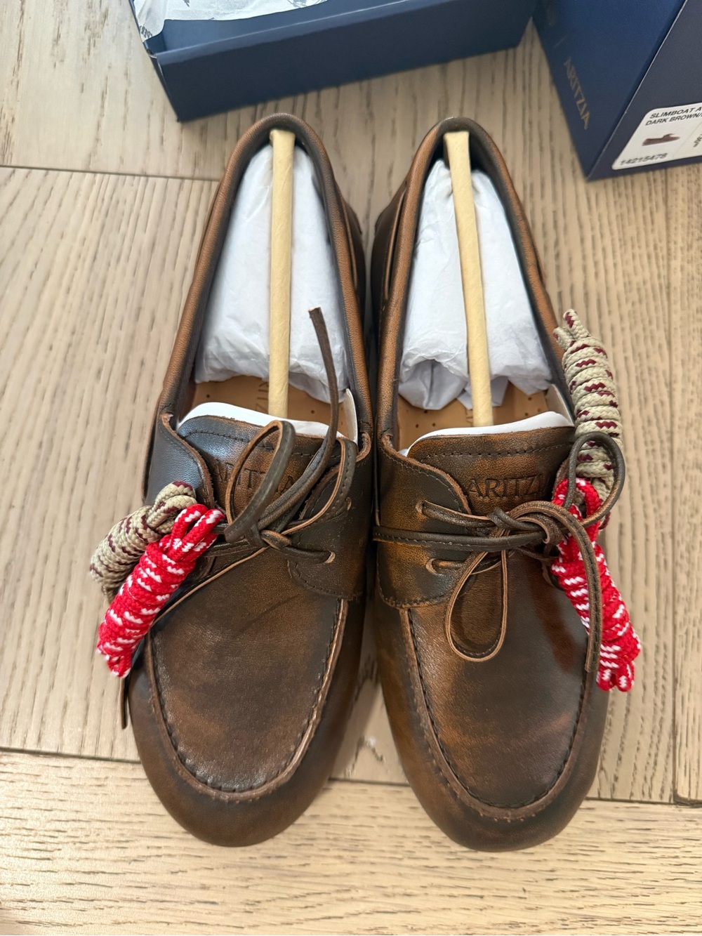 NWT Aritzia Sperry SLIMBOAT ATZ WM-204M US: 7 DARK BROWN/BRUN FONCE 14215478
